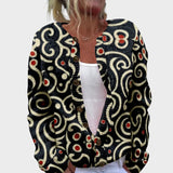 Gabriela - Őszi Virágmintás Kardigán