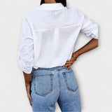 Jessica - Casual Blúz Éles Dekorral