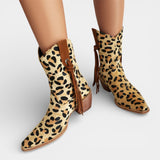 Дамски Ковбойски Боти от Изкуствен Суед – С остър нос