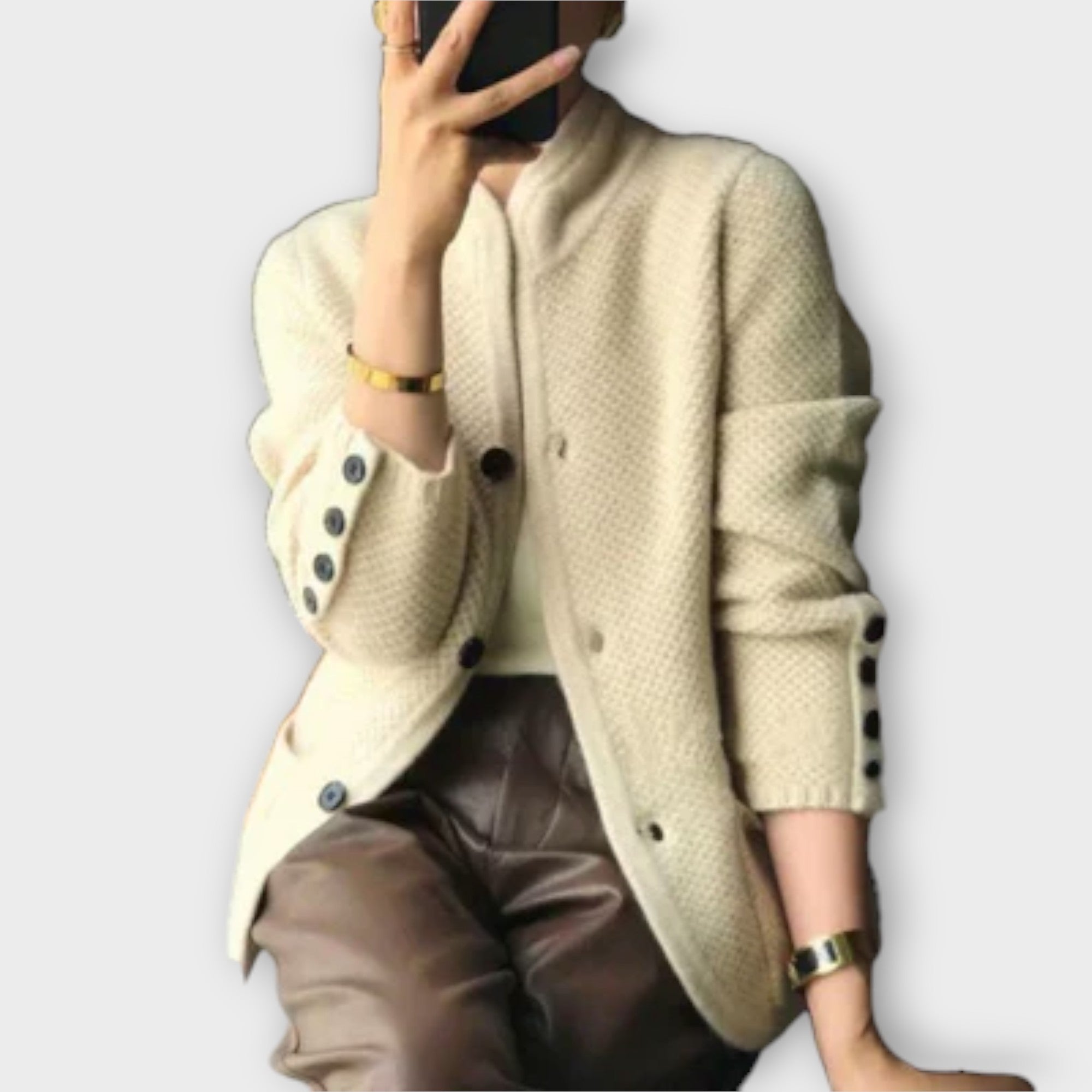 Ивана | Елегантен Плетен Кардиган