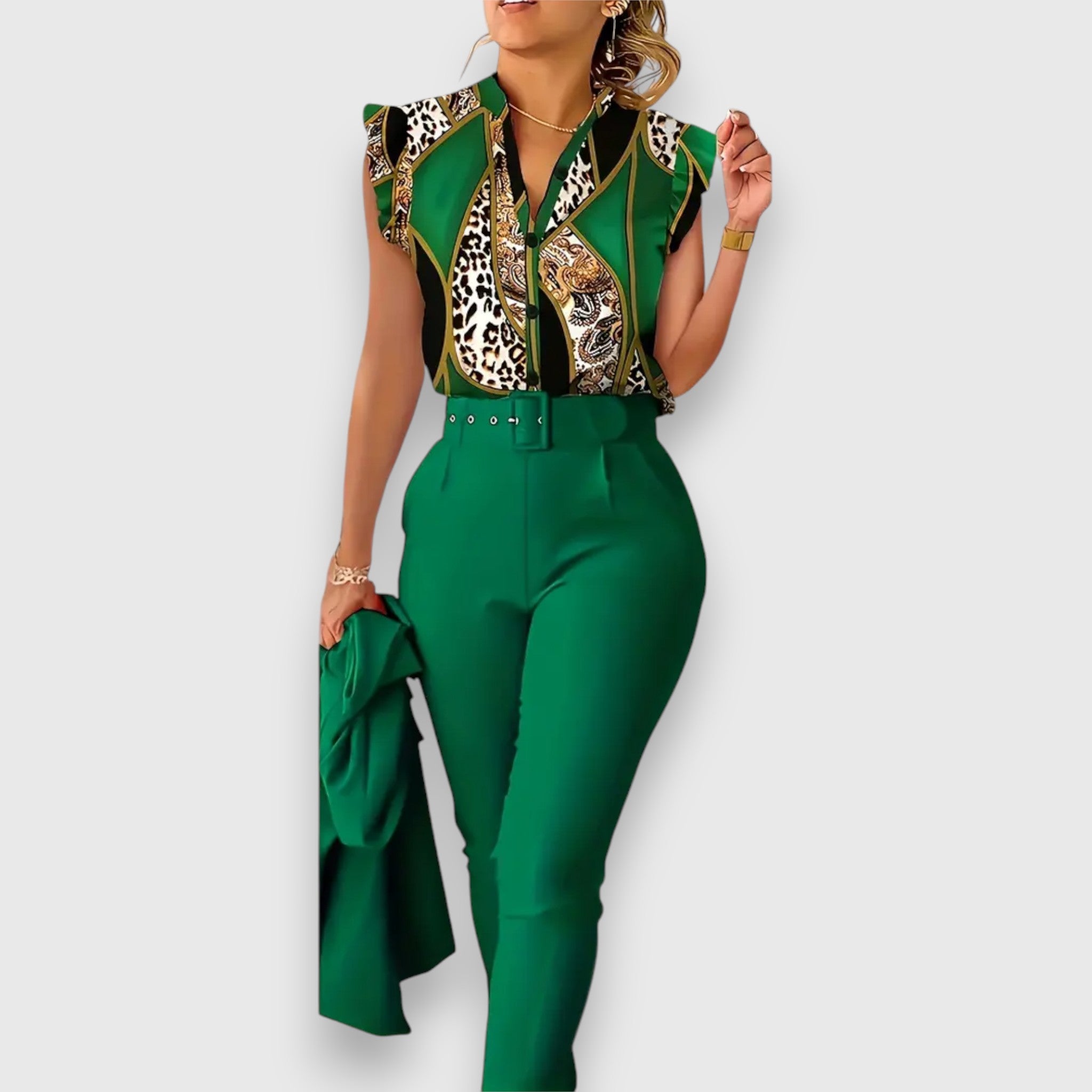 Modern leopárd mintás szett