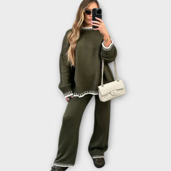 Isabel Kétrészes Kötött Pulóver: Elegáns és Kényelmes