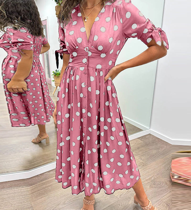 Monica™ | Elegáns Pöttyös Ruha