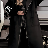 Rózsaszín | Elegáns kapucnis kardigán