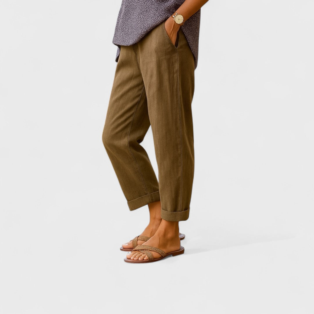 Otýlie - Nyári Nadrág Lenből és Pamutból