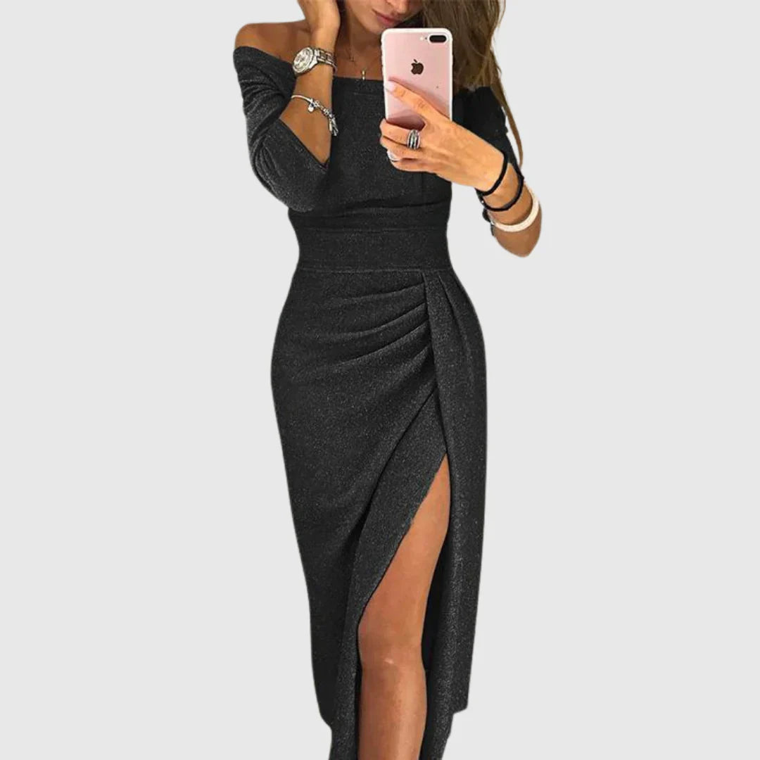 Аполония | Стилна миди рокля