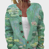 Ana - Őszi Virágmintás Kardigán