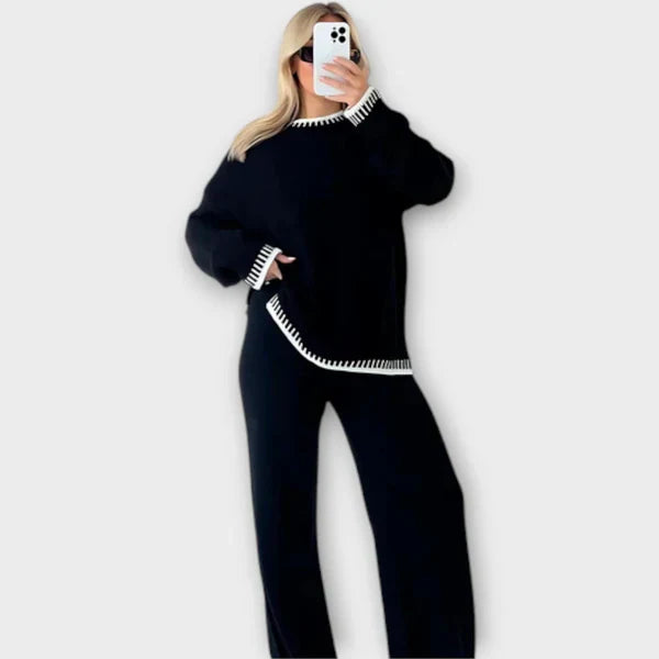 Isabel Kétrészes Kötött Pulóver: Elegáns és Kényelmes