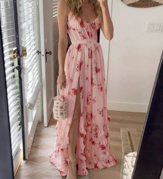 Sónia | Virágmintás midi ruha