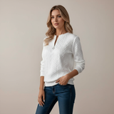 Дитка | Елегантен стилен плетен пуловер