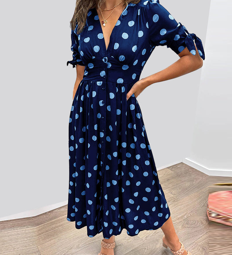 Monica™ | Elegáns Pöttyös Ruha