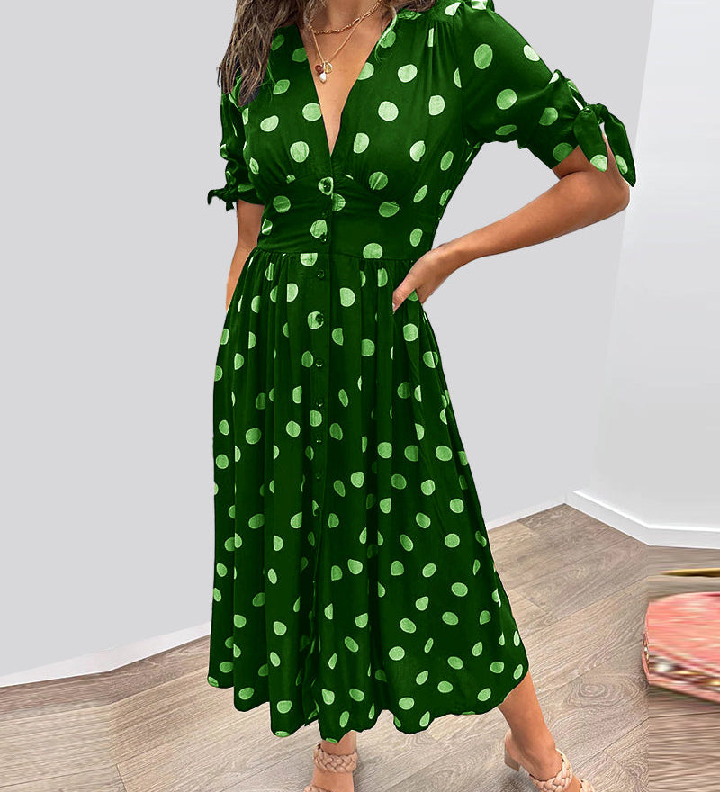 Monica™ | Elegáns Pöttyös Ruha