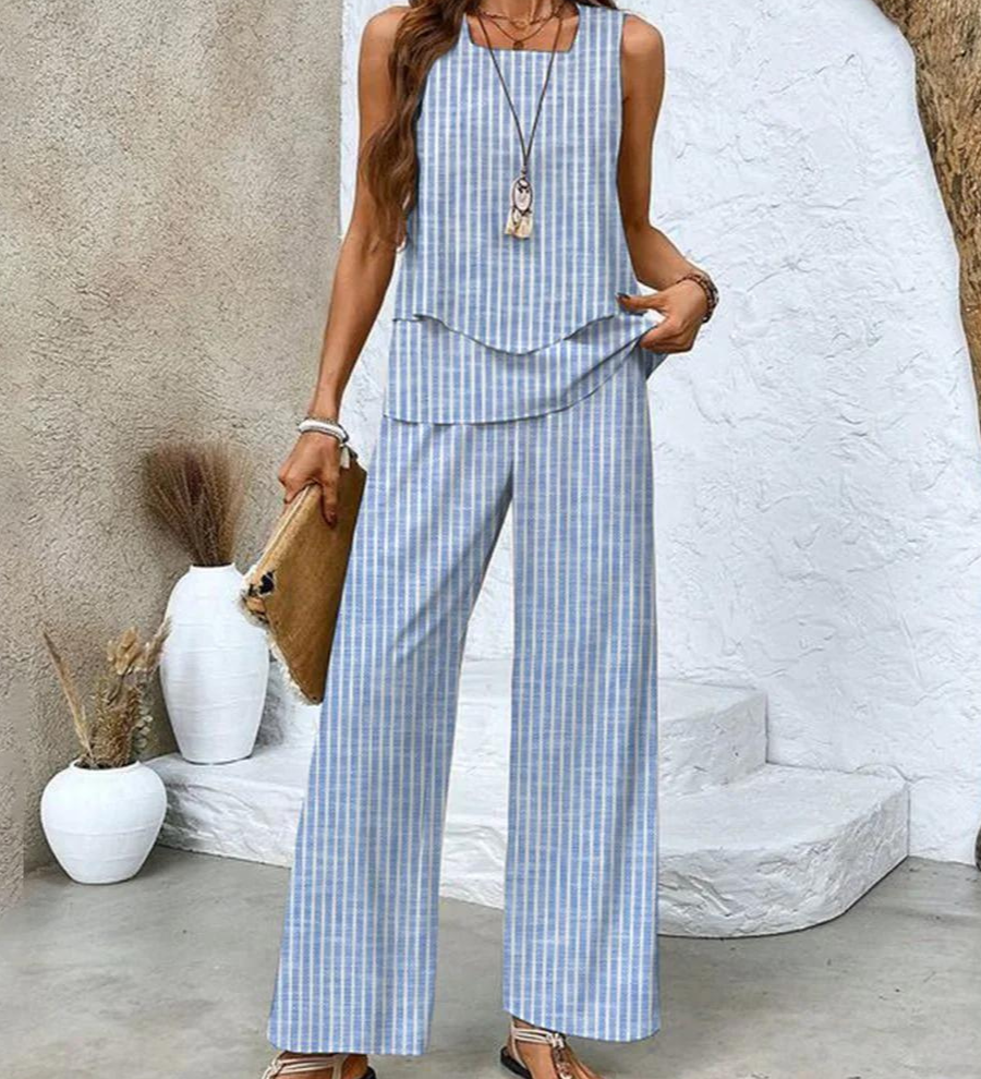 Isis | Két részes szett ujjatlan toppal és egyenes szabású nadrággal