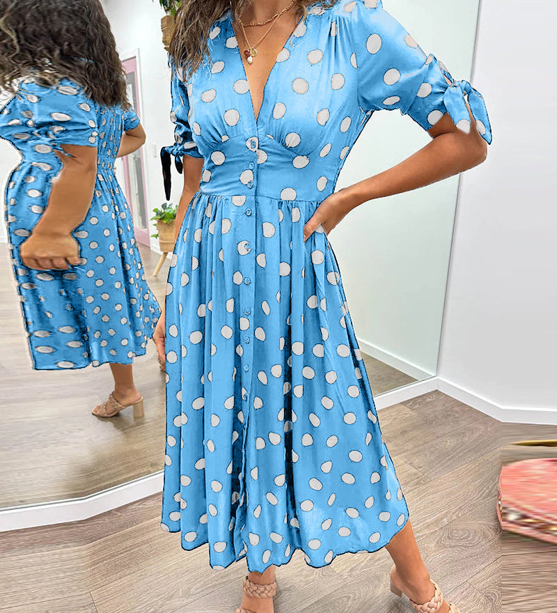 Monica™ | Elegáns Pöttyös Ruha