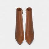 Женски ботуши с токчета от веганска кожа – Острия нос