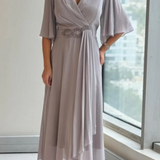 Евелина | Елегантна дълга шифонова рокля