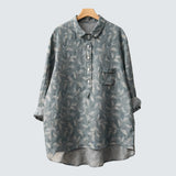 Лена | Стилна премиум блуза с красива дантела