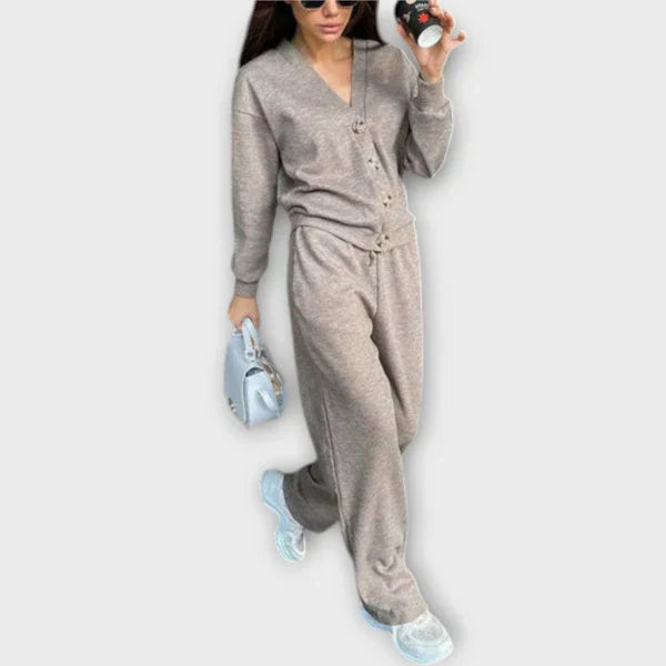 Danutė Szabadidő Szett: Hosszú Ujjú Pulóver és Nadrág