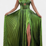 Aikaterini™ | Лъскава макси рокля