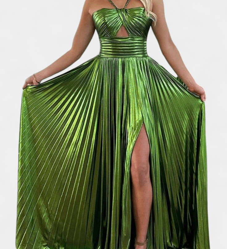 Aikaterini™ | Лъскава макси рокля