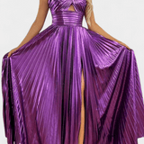 Aikaterini™ | Лъскава макси рокля