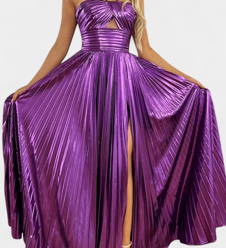 Aikaterini™ | Лъскава макси рокля