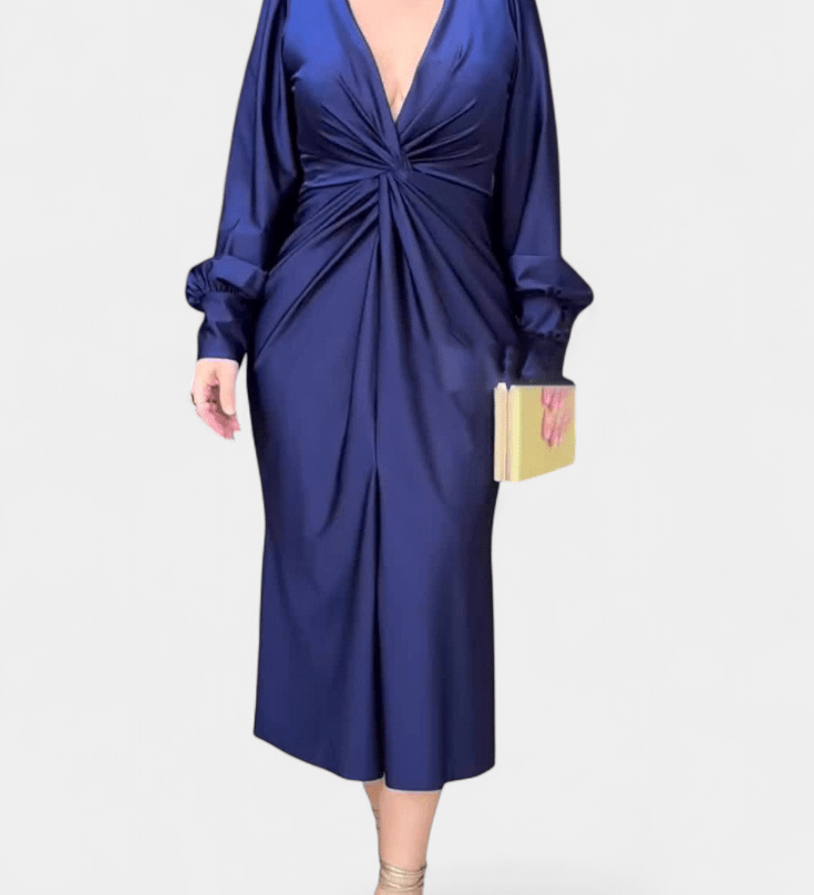 Alouette™ | Стилна рокля с V-образно деколте