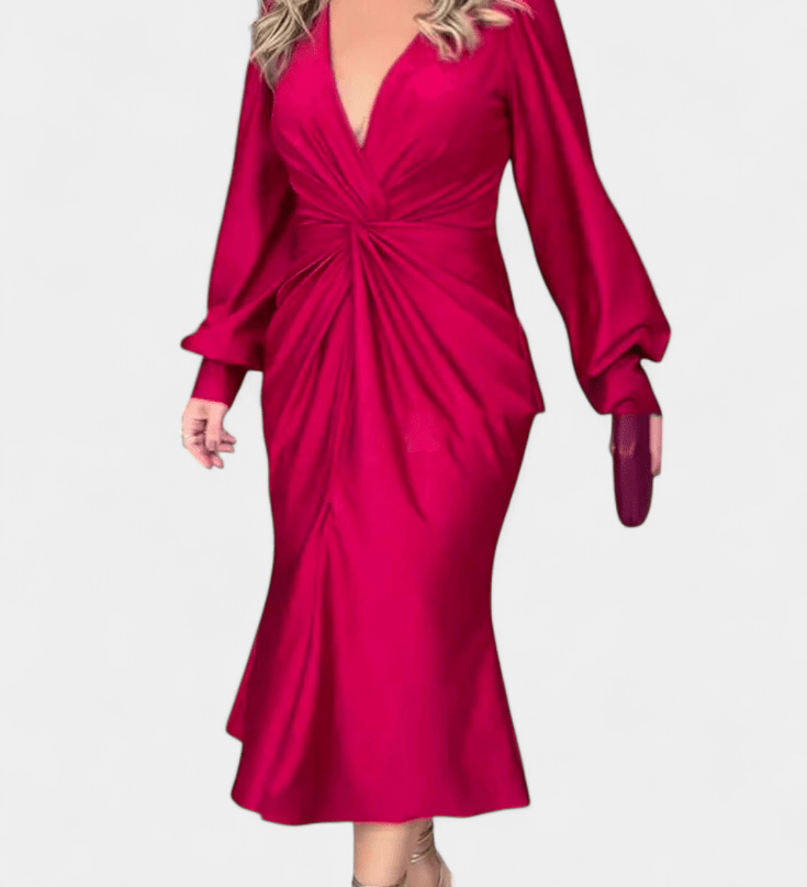 Alouette™ | Стилна рокля с V-образно деколте