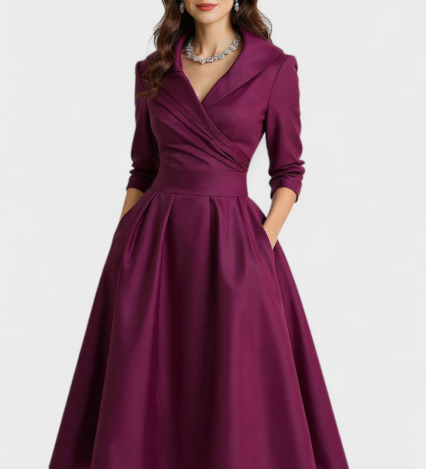 Ceryn | Сатенени Миди Рокли