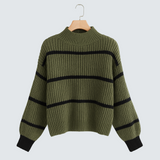 Ева | Oversized Плетен Суитшърт