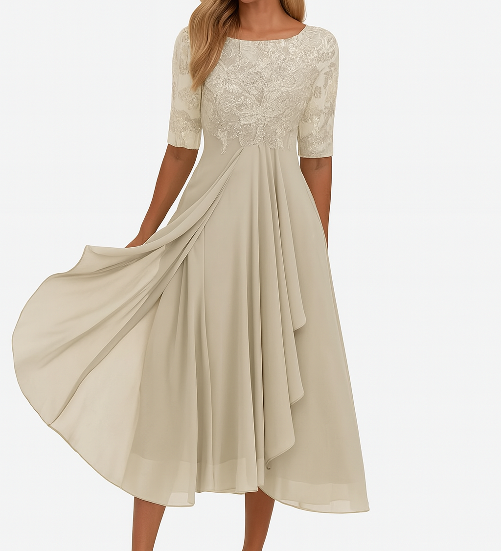 Valentina | Csipkés Ruha, 3/4-es Ujjú