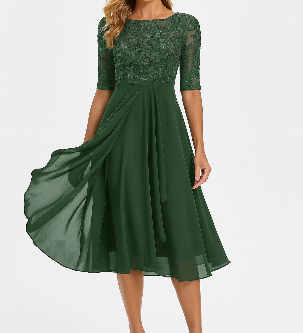 Valentina | Csipkés Ruha, 3/4-es Ujjú