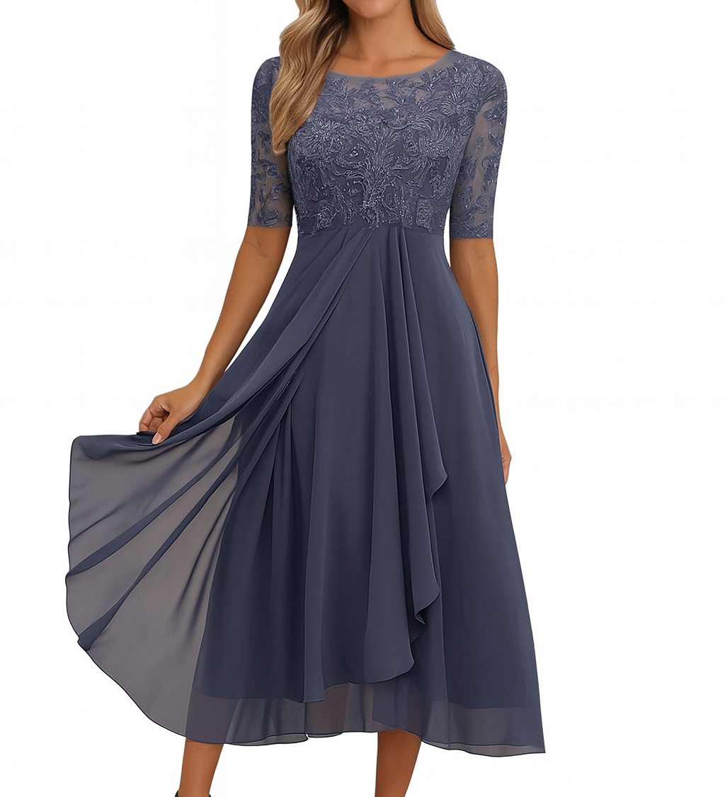 Valentina | Csipkés Ruha, 3/4-es Ujjú