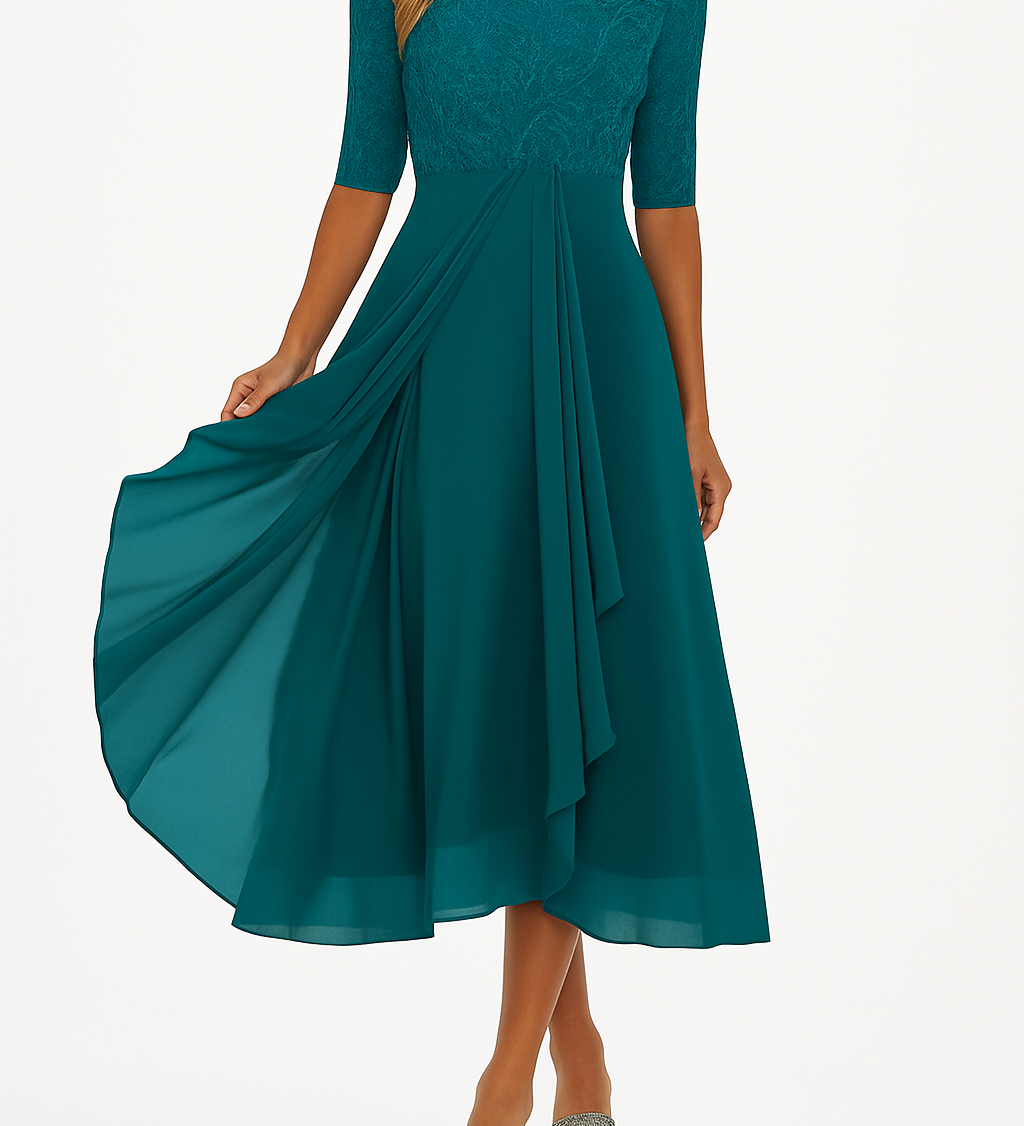 Valentina | Csipkés Ruha, 3/4-es Ujjú