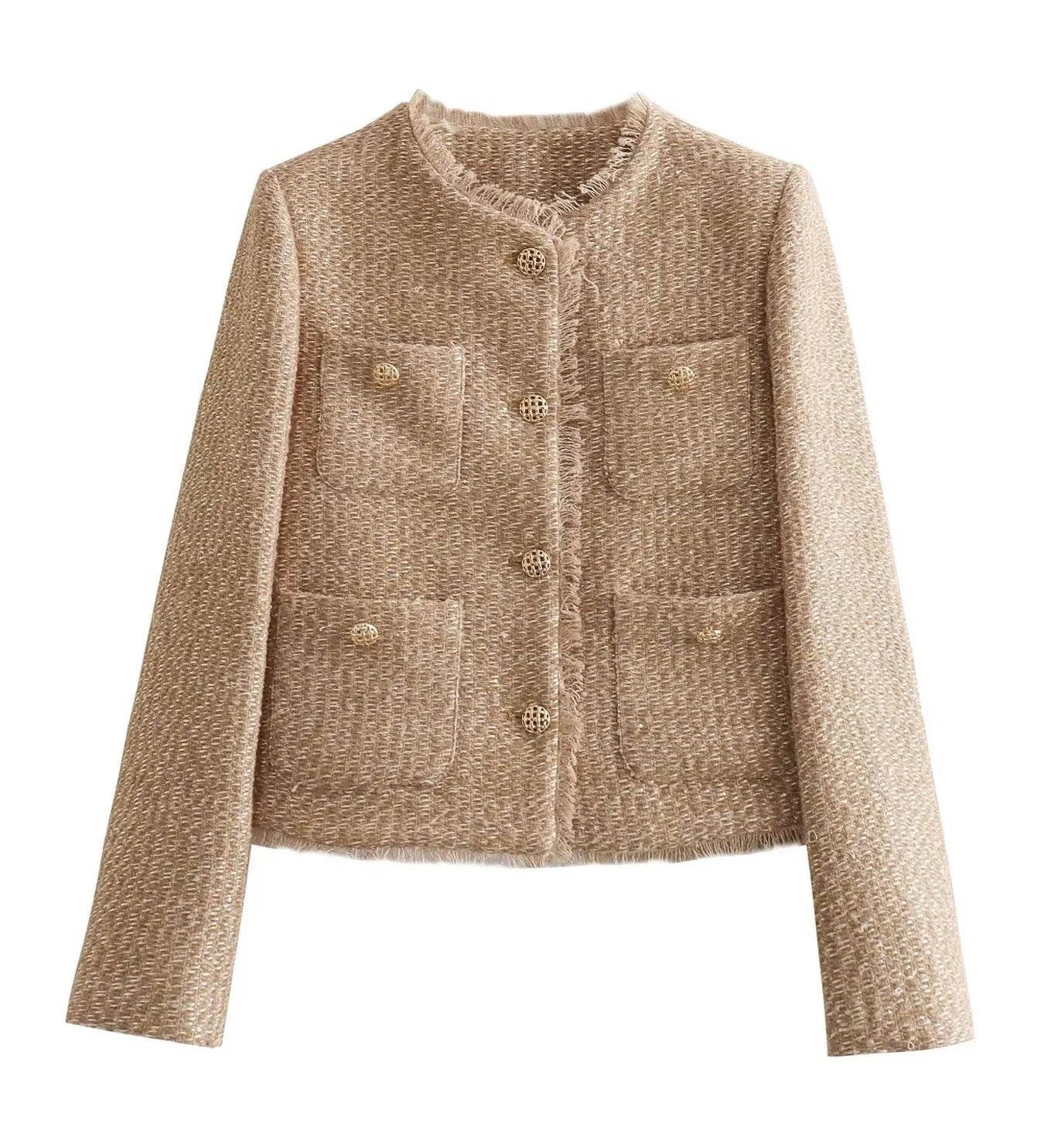 Кларет | Елегантно Късо Сако с Копчета