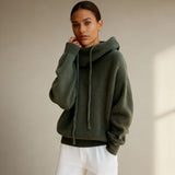 Адéла | Удобен плетен суитшърт с качулка за ежедневна елегантност