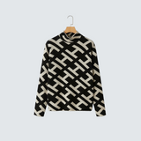 Адéла | Елегантен пуловер с геометричен мотив