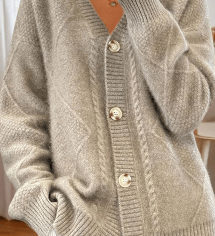 Клара | Плетен кардиган с фина текстура