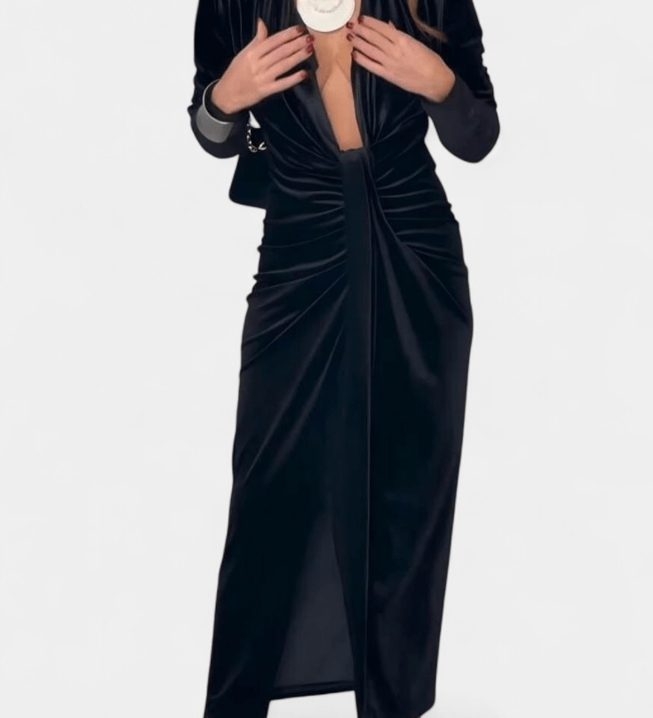 LaVerna™ | Луксозна кадифена рокля