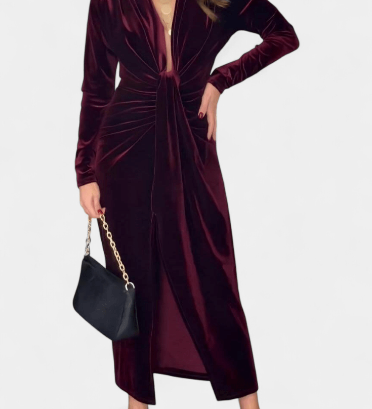 LaVerna™ | Луксозна кадифена рокля