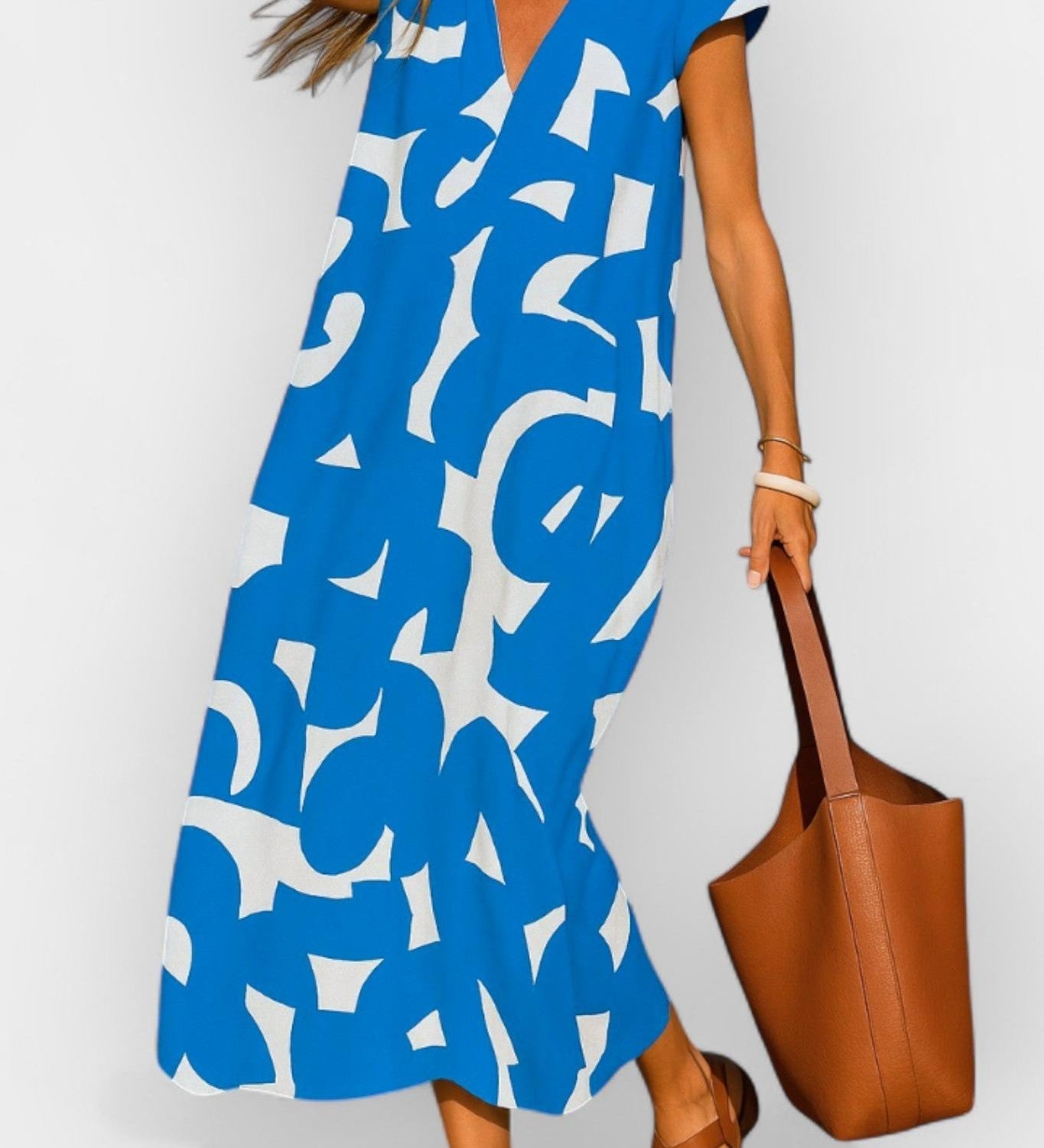 Сиена | Лека V-образна рокля