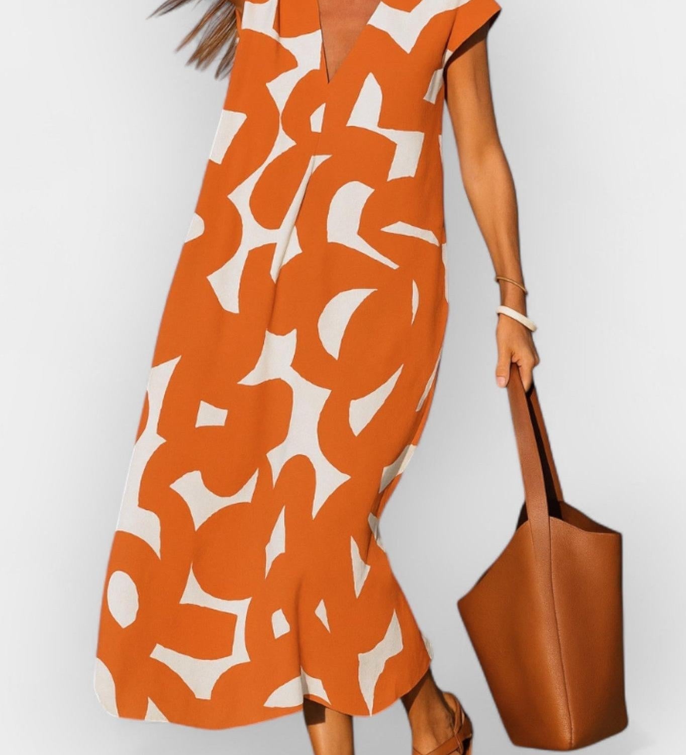 Сиена | Лека V-образна рокля