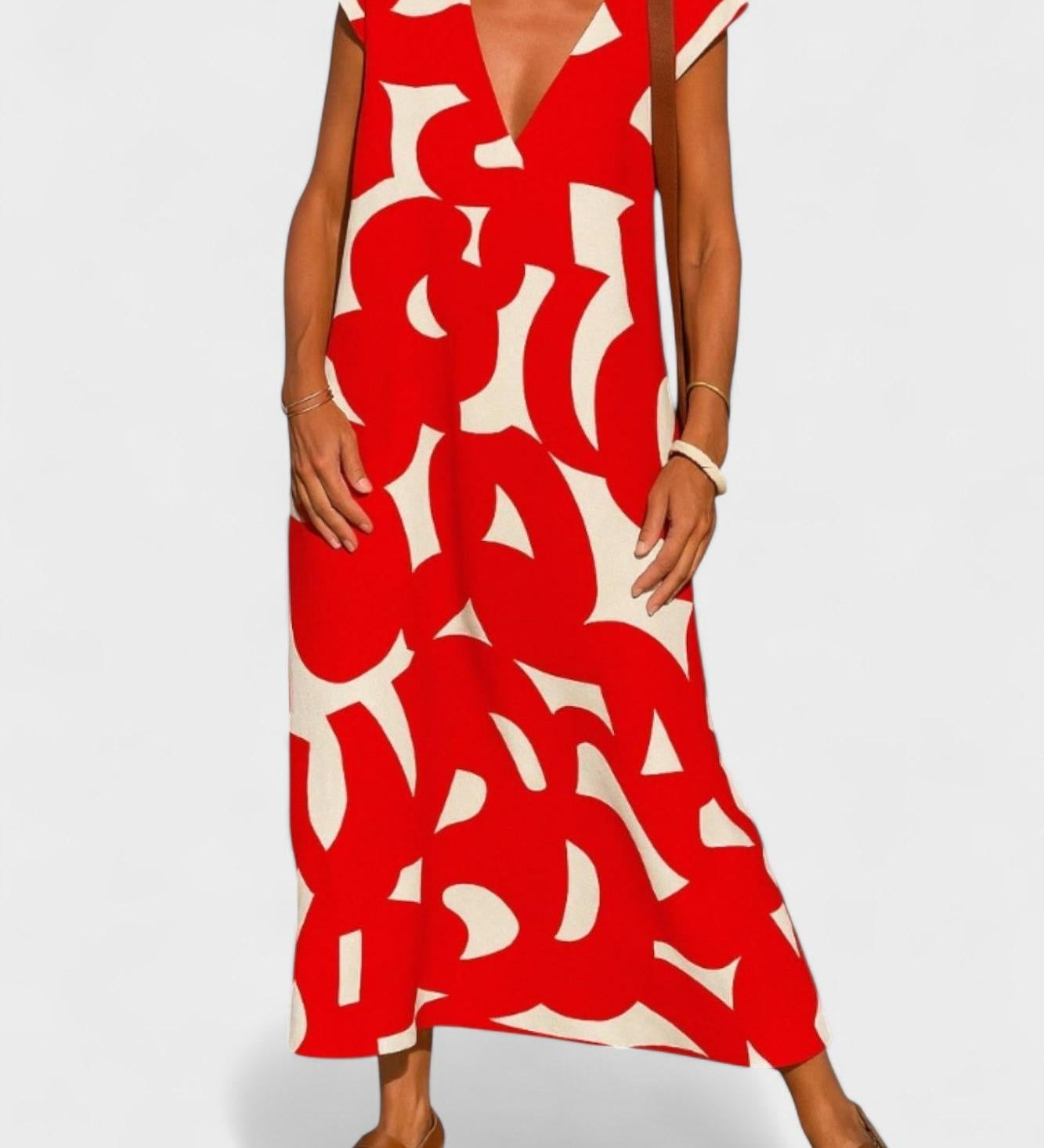 Сиена | Лека V-образна рокля