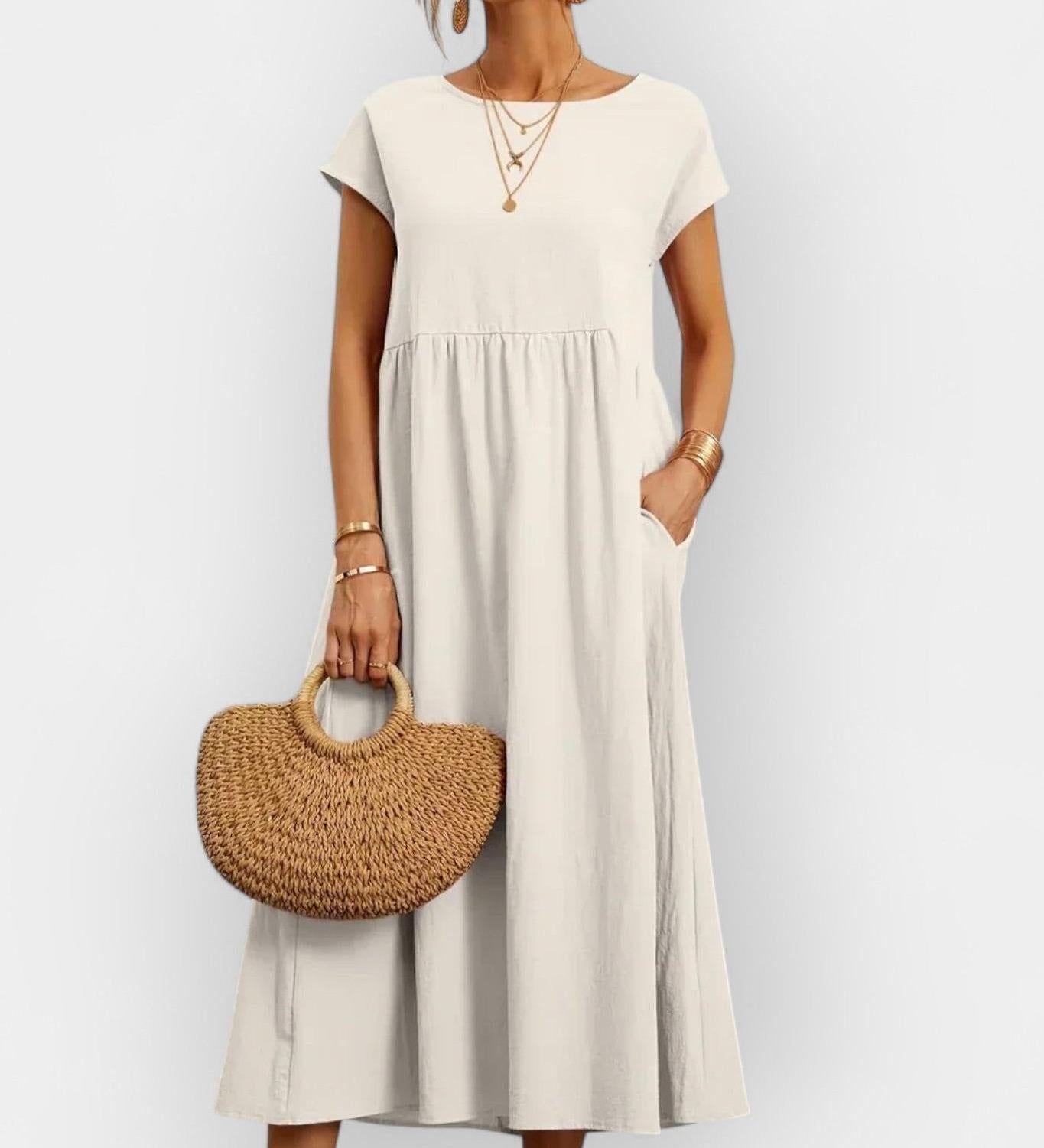 Amaya | Лека памучна рокля с джобове