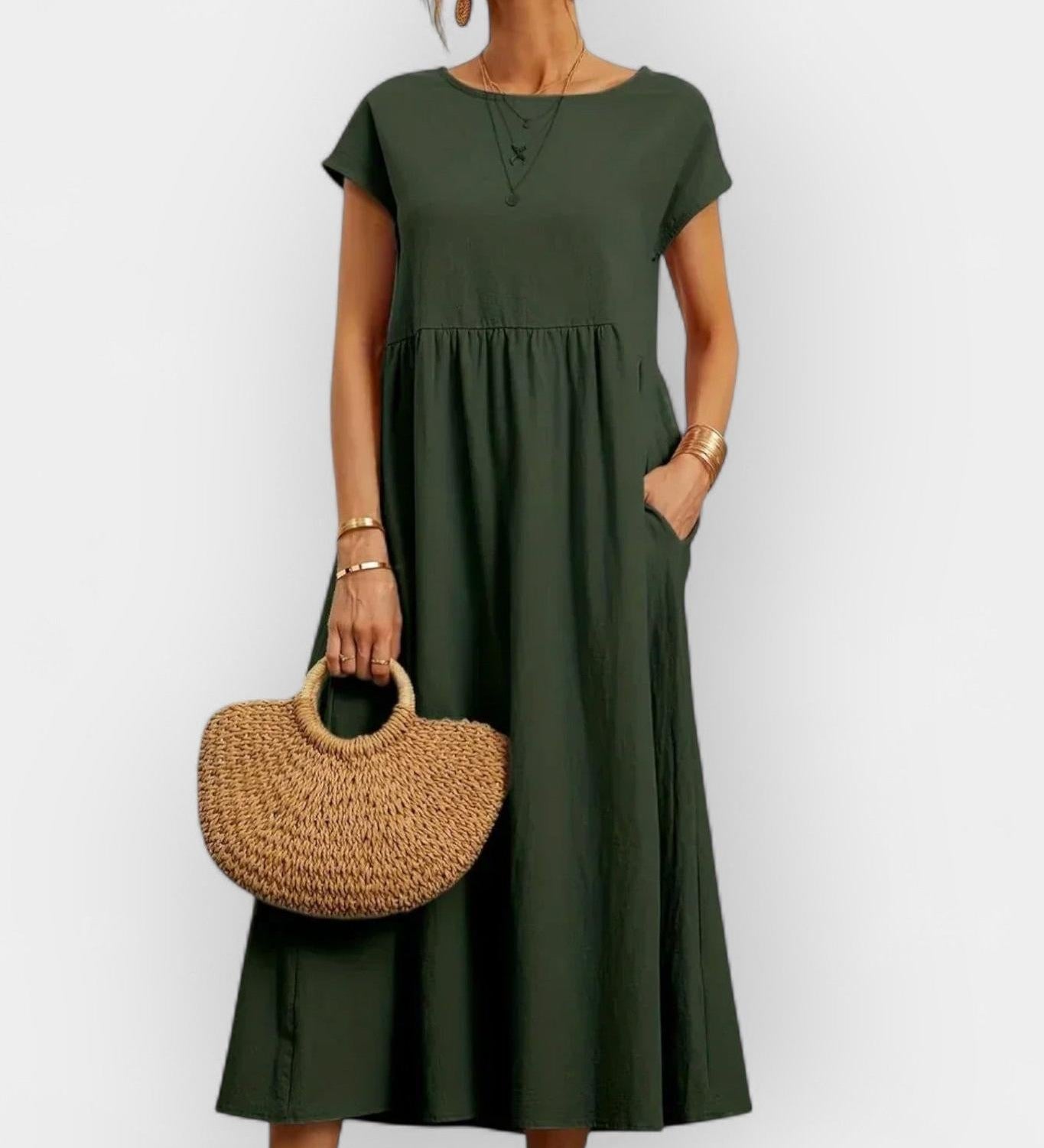 Amaya | Лека памучна рокля с джобове