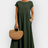 Amaya | Лека памучна рокля с джобове