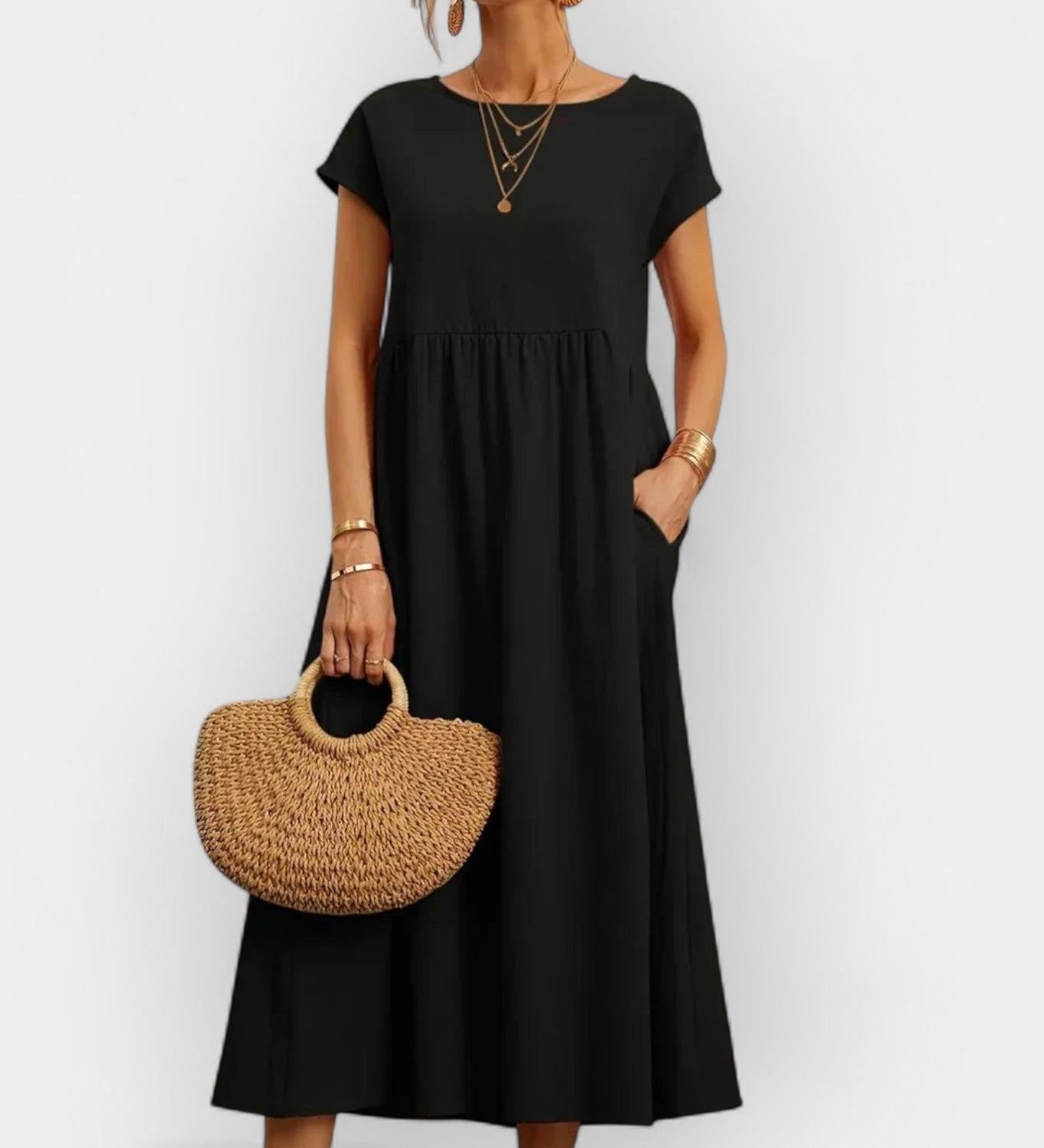 Amaya | Лека памучна рокля с джобове