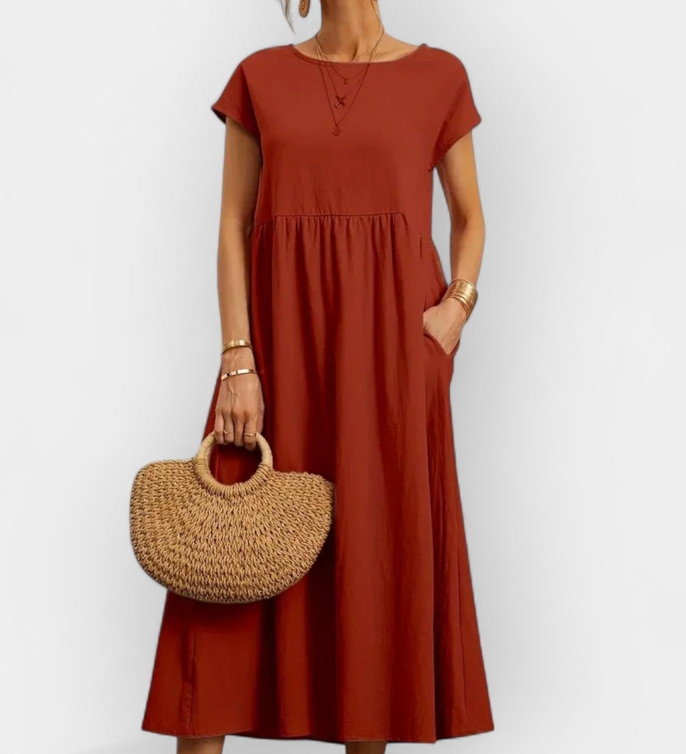 Amaya | Лека памучна рокля с джобове