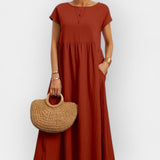 Amaya | Лека памучна рокля с джобове