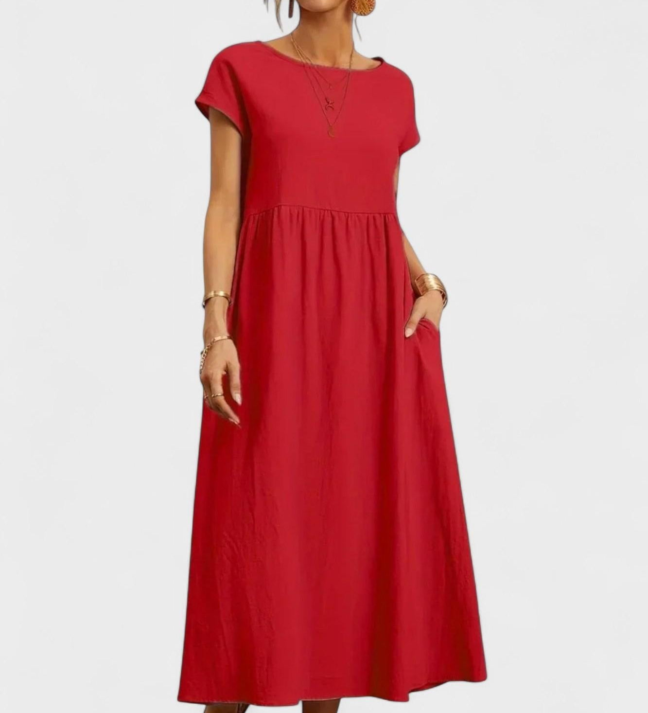 Amaya | Лека памучна рокля с джобове